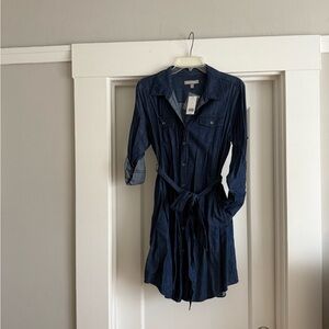 Banana Republic Indigo Shirt Dress